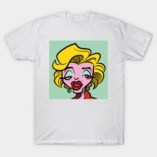 Marilyn Pop (Teal) T-Shirt